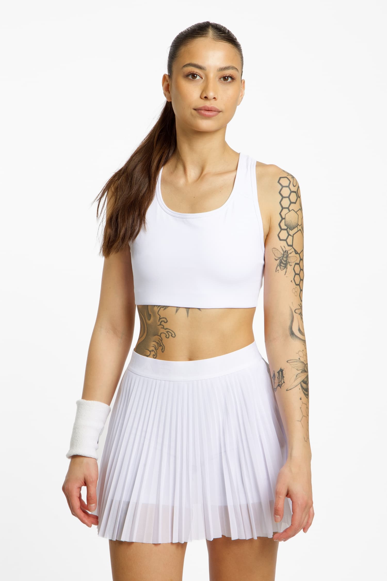 FILA Leah Damen Sport-BH Weiss, Damen, Größe: S