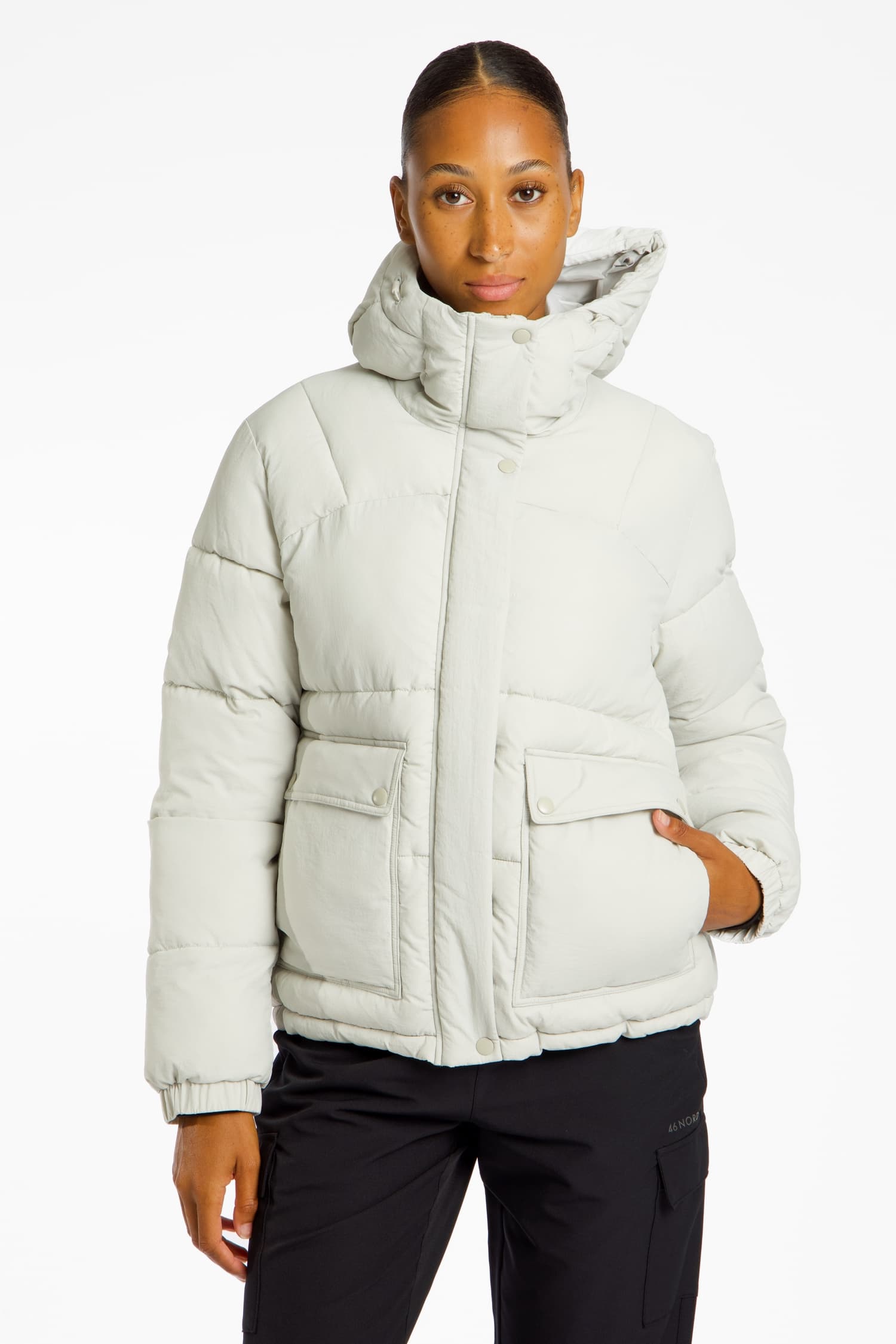 46 NORD Damen Winterjacke Grau, Damen, Größe: M
