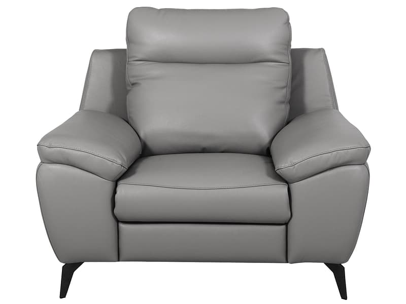 Relaxsessel VERONA Echtleder / 100% Leder grau