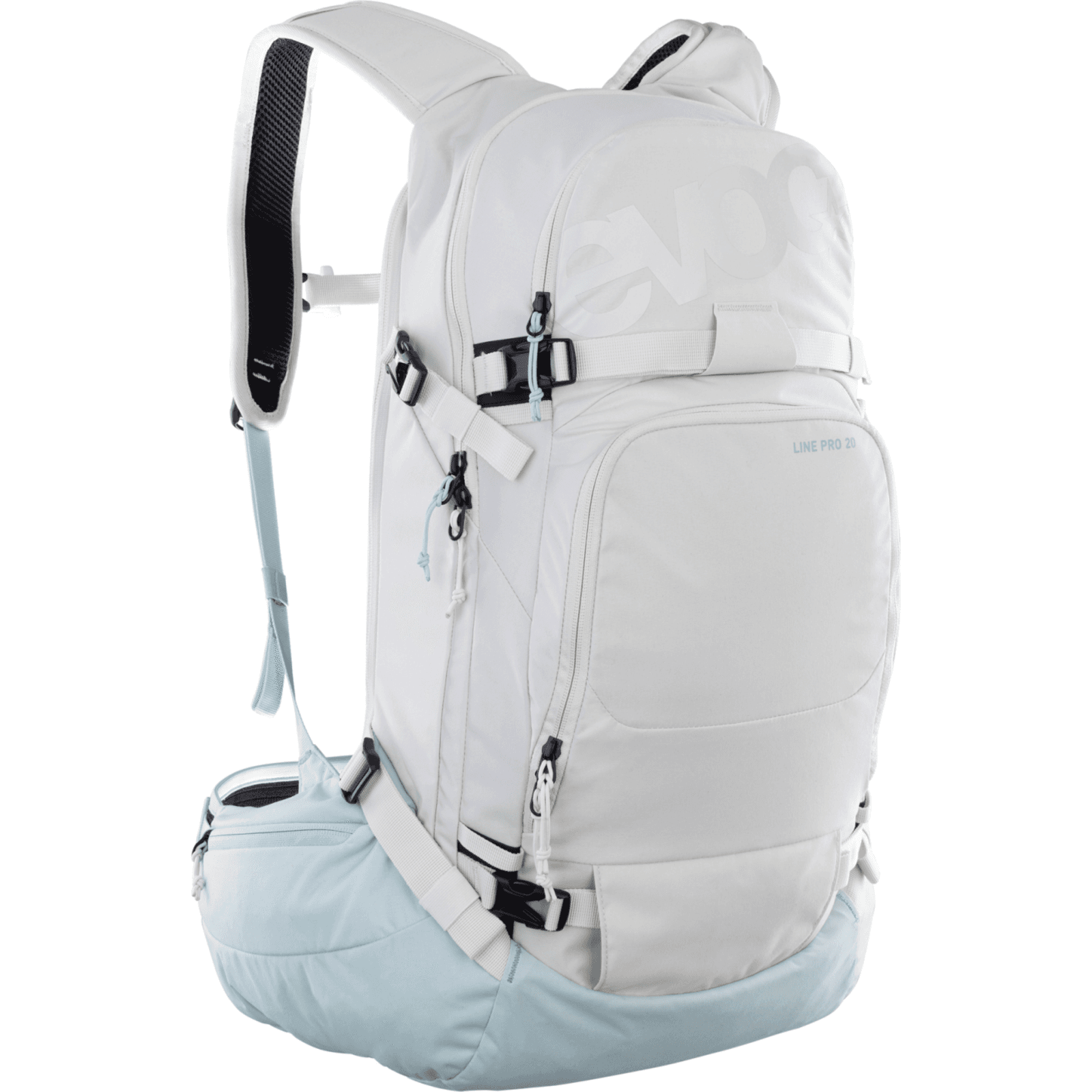 Evoc Line Pro 30L Protektoren-Rucksack weiss /  sand/mint, Grösse: S/M