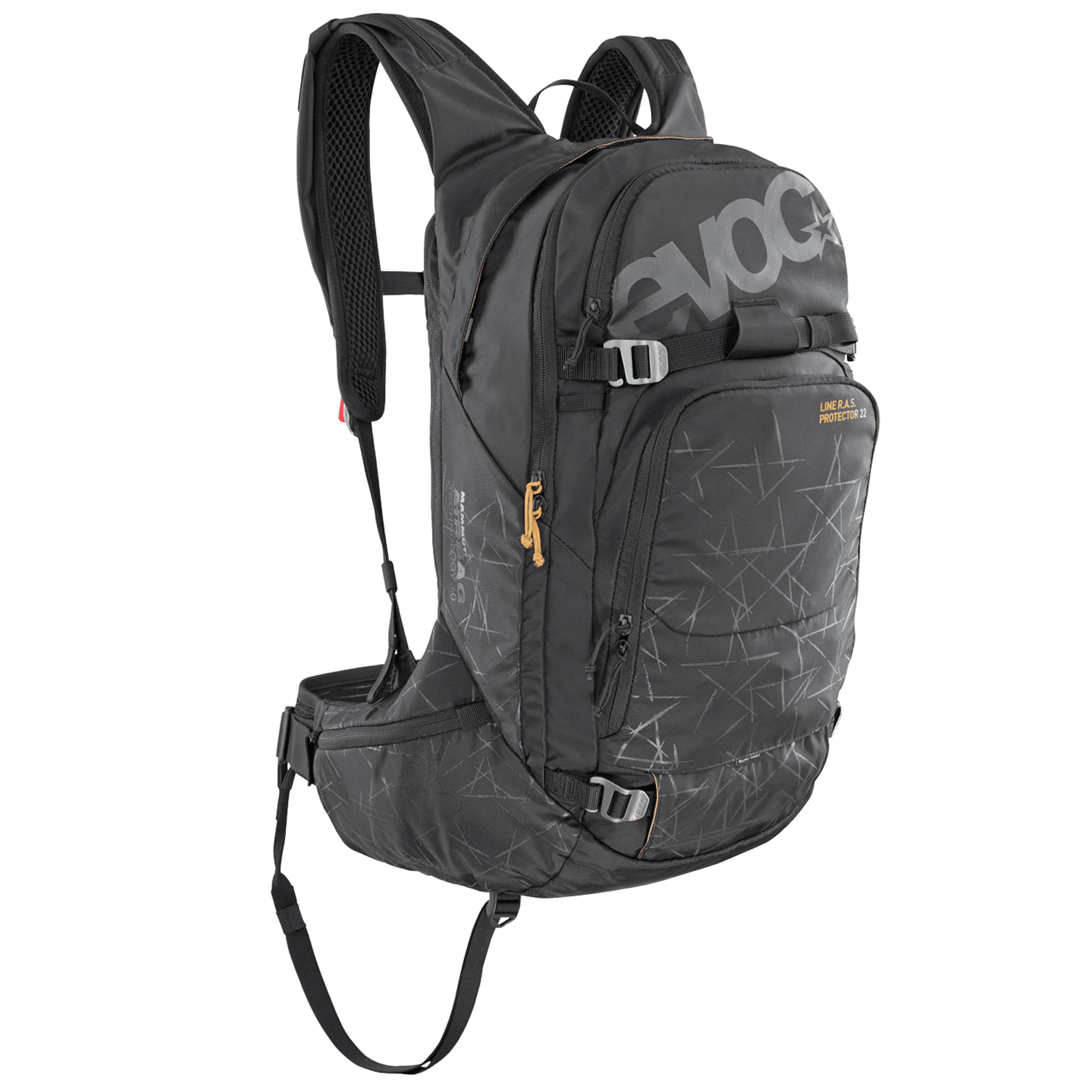Evoc Line R.A.S. Protector 22L Airbag included Lawinenrucksack schwarz /  black, Grösse: M/L