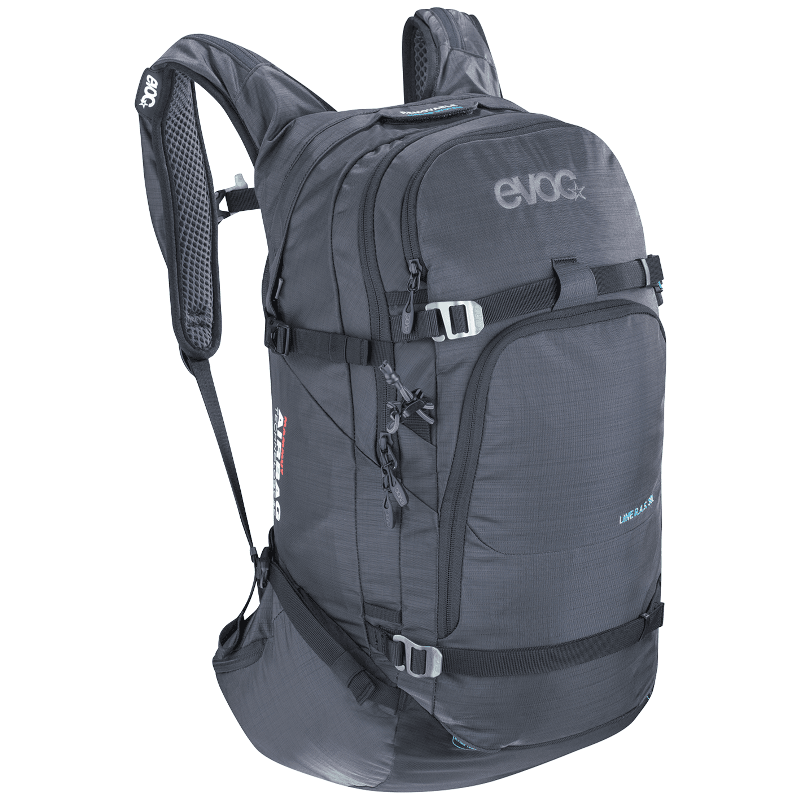 Evoc Line R.A.S. 30l Airbag included Lawinenrucksack grau /  heather carbon grey, Grösse: one size