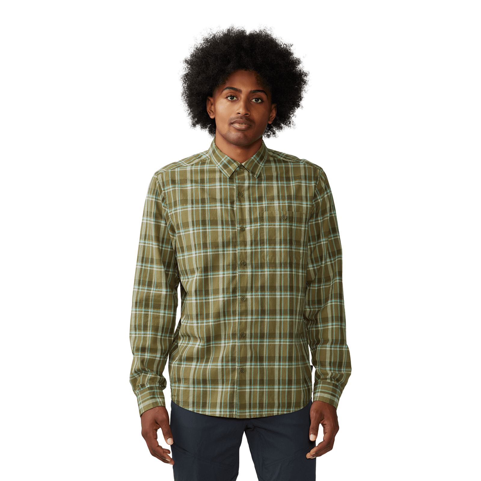 Mountain Hardwear M Big Cottonwood Langarm Shirt für Herren, braun, Grösse: S