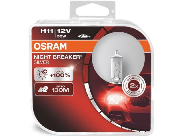 OSRAM, Ersatzleuchtmittel,  Night Breaker Laser Duobox H11 12V 55W PGJ19-2, AUTO & BIKE, 64211NBS-HCB