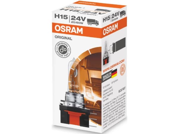 OSRAM, Ersatzleuchtmittel,  Glühlampe H15 24V 20/60W PGJ23T-1, AUTO & BIKE, 64177