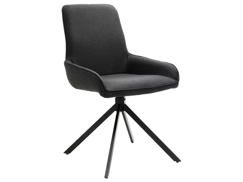 Stuhl BARRY Polyester dunkelgrau drehsitz