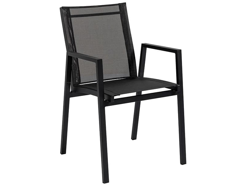 Gartenstuhl AROW II Aluminium schwarz