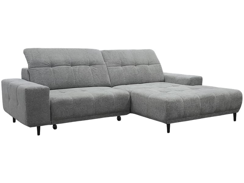 Ecksofa LINEA Stoff seidengrau