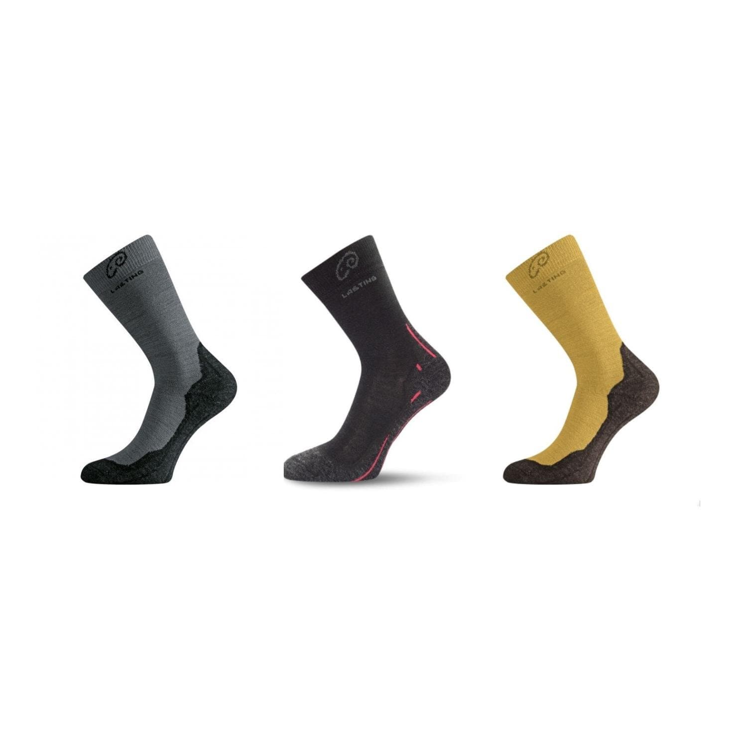 Lasting Trekkingsocken WHI Merinowolle 3er Multipack Unisex - Multi Color