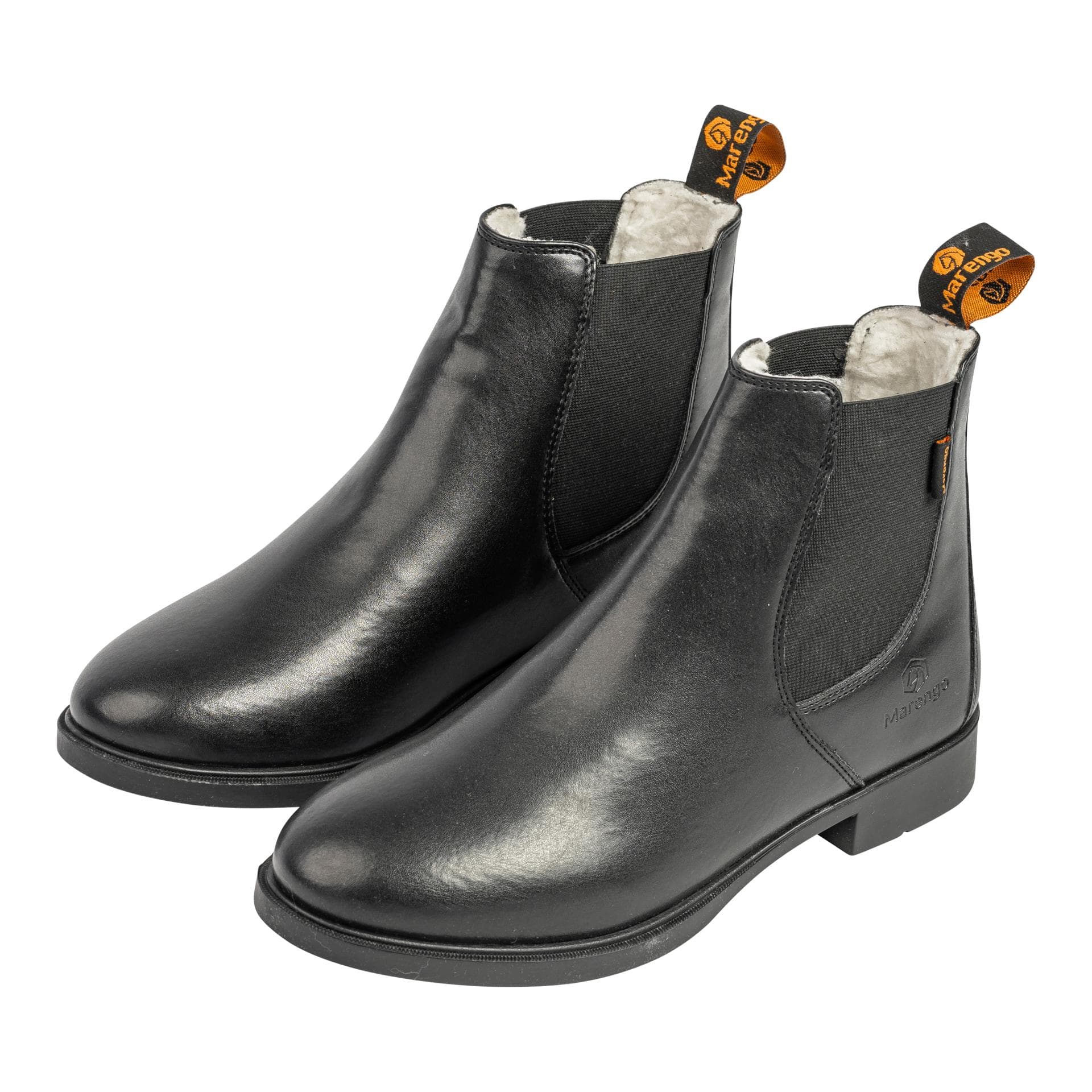 Marengo Reitstiefelette Classic Winter Kunstleder - Schwarz
