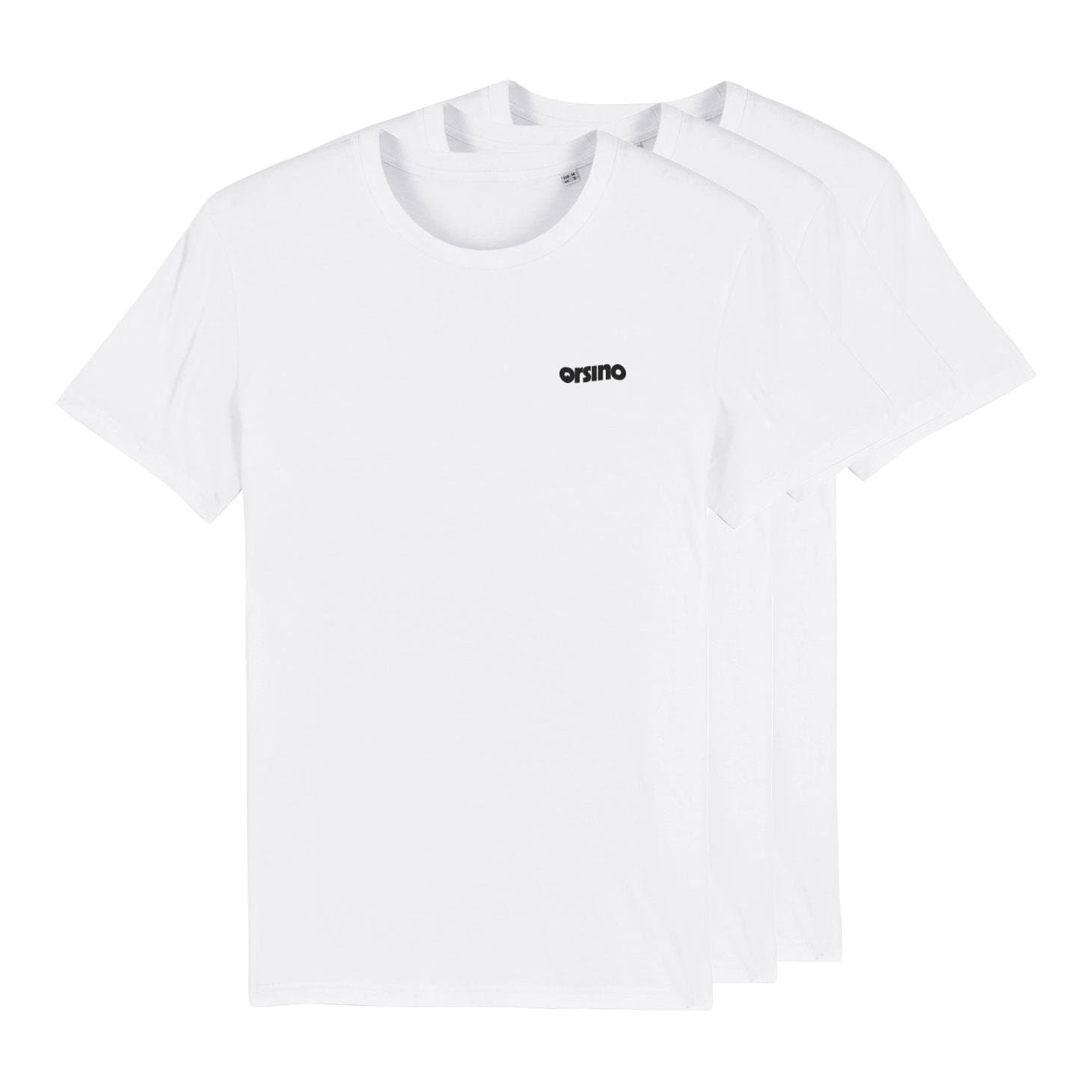 orsino 3er Bio Basic-Set T-Shirt - Weiss