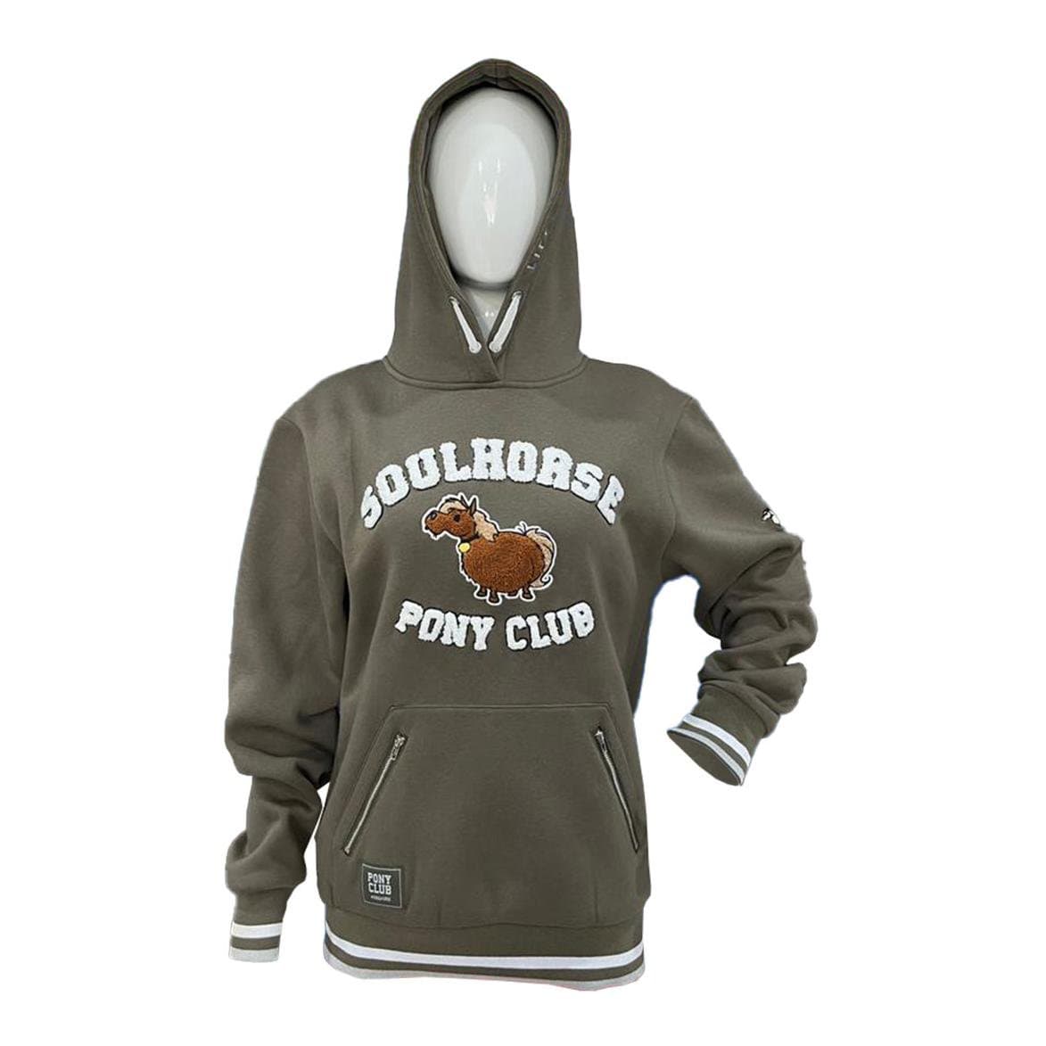 Soulhorse Hoodie "Pony Club" - Olive