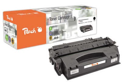Peach HP 49 XBK Toner XL bk ersetzt Canon, HP No. 49X BK, CRG-708H, Q5949X für z.B. Canon ISensys LBP -3300, Canon ISensys LBP -3360