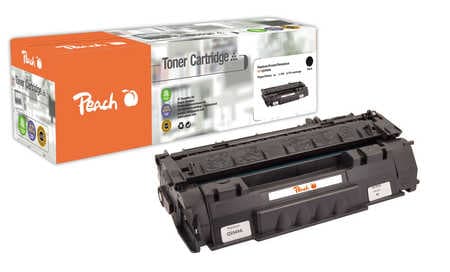 Peach HP 49 ABK Toner bk ersetzt Canon, HP No. 49A BK, CRG-708, Q5949A für z.B. Canon ISensys LBP -3300, Canon ISensys LBP -3360, Canon LBP -3300