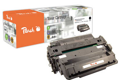 Peach HP 55 ABK Toner bk ersetzt HP No. 55ABK, CE255A für z.B. HP LaserJet Enterprise 500 MFP M 525 dn, HP LaserJet Enterprise 500 MFP M 525 f