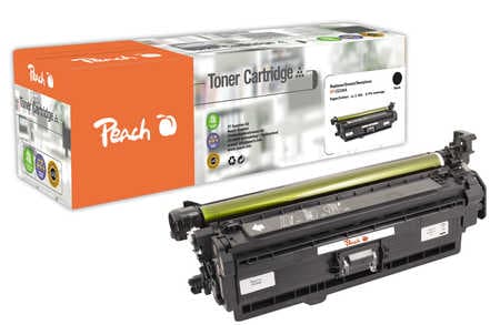 Peach HP 504 ABK Toner bk ersetzt HP No. 504A BK, CE250A für z.B. HP Color LaserJet CM 3500, HP Color LaserJet CM 3530 FS MFP