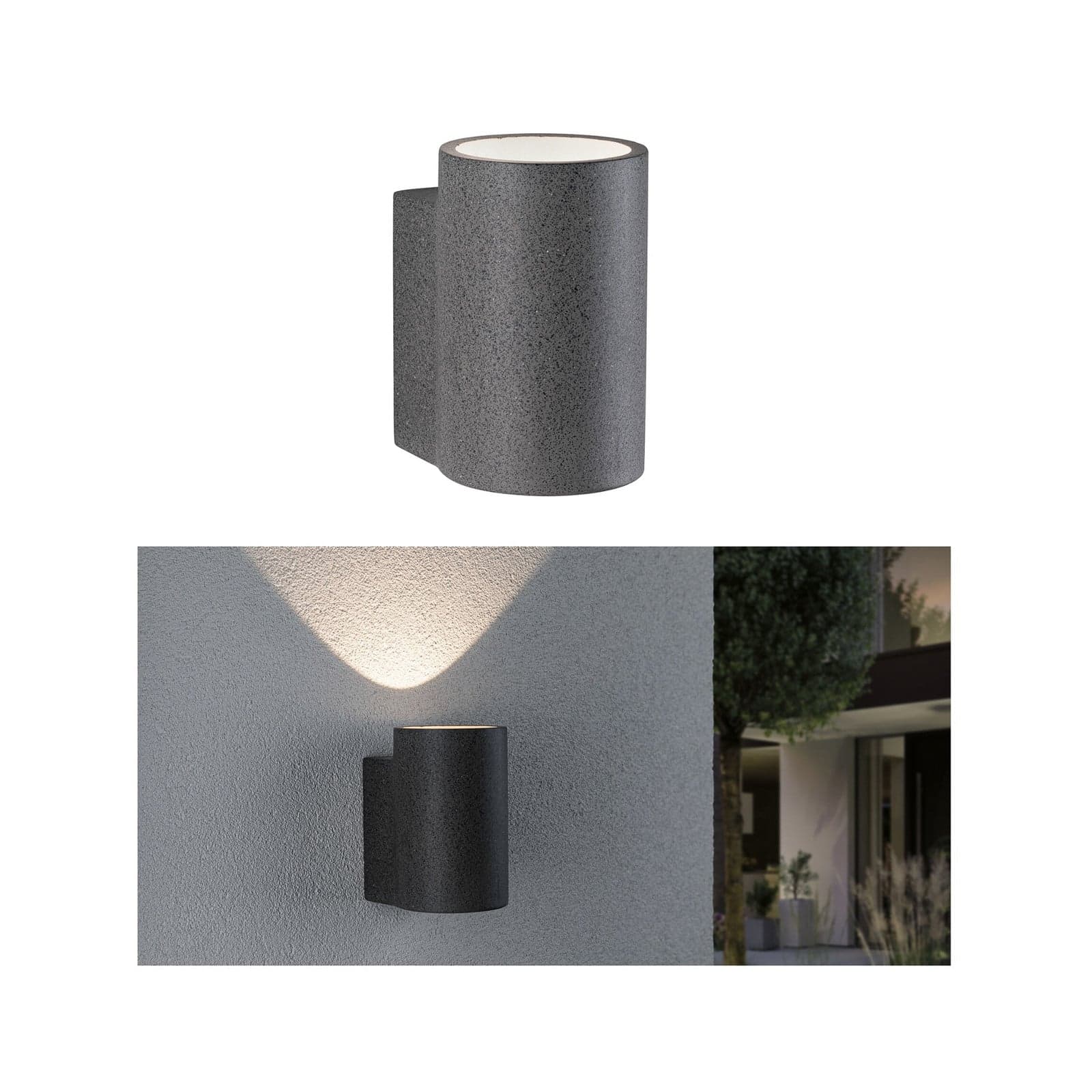 Concrea Außen Wandleuchte Sandstone - Paulmann - Modern - Beton - Einflammig