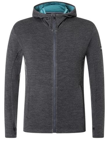 SN Super Natural M ALPINE HOODED JKT - pirate grey melange/hydro melange